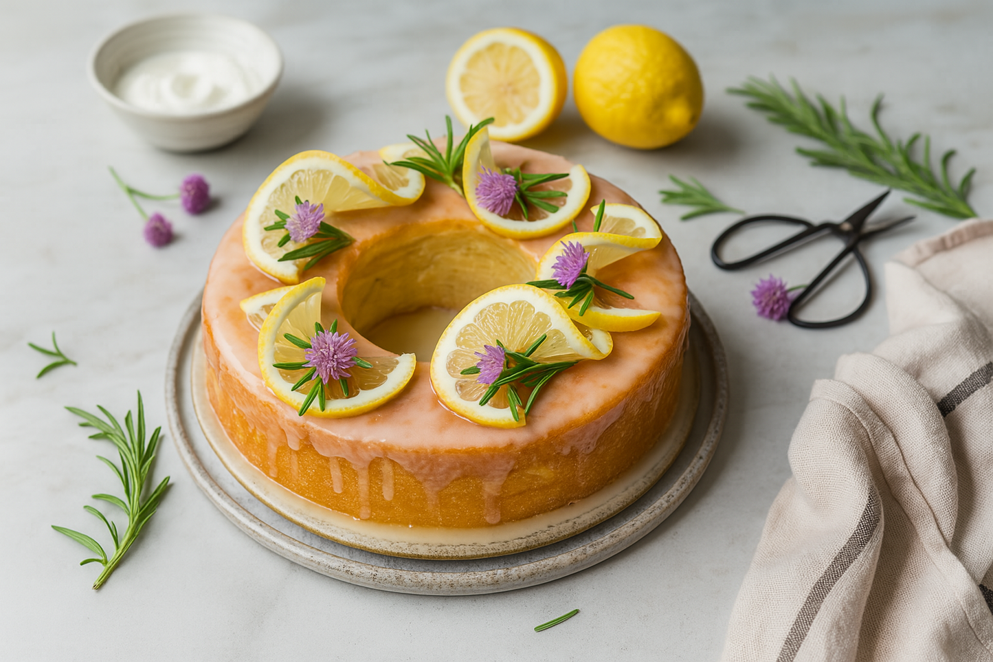 Zeytinyağıyla Tatlı: Limon Kremalı Kek