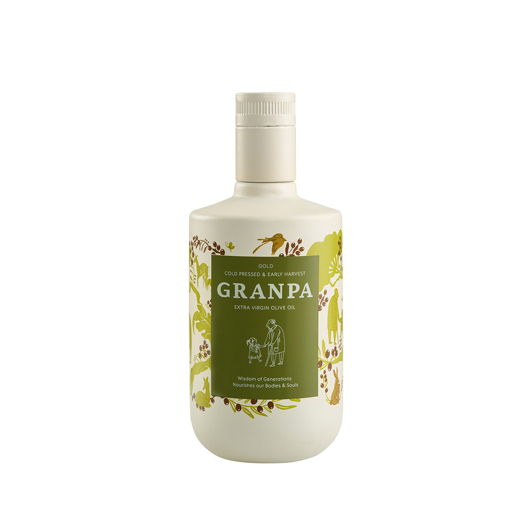 Granpa Gold 500 ml Erken Hasat Soğuk Sıkım Zeytinyağı şişe görseli