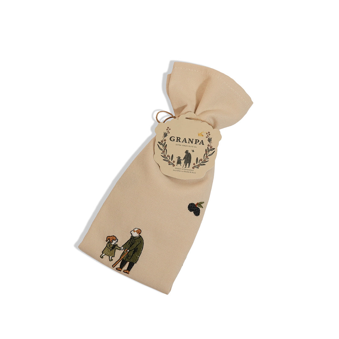 Granpa desenli kumaş servis peçetesi ürün fotoğrafı