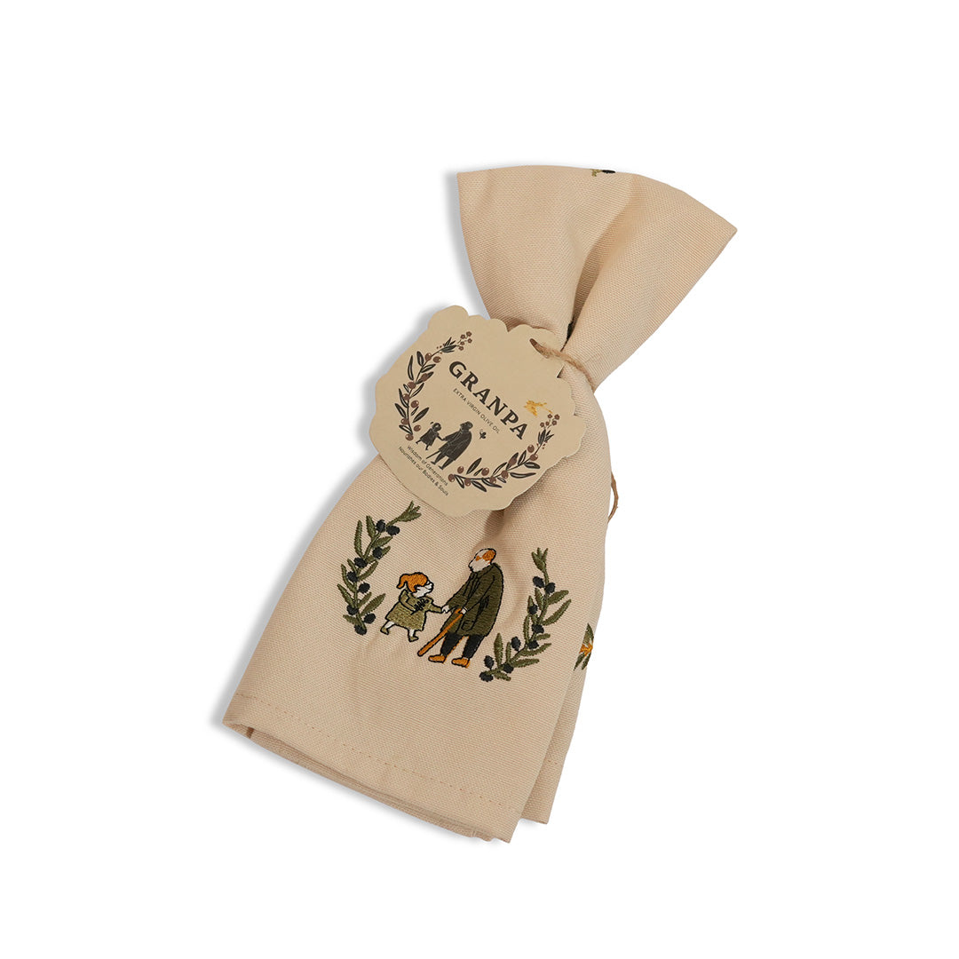 Granpa zeytin dalı figürlü kumaş servis peçetesi ürün fotoğrafı